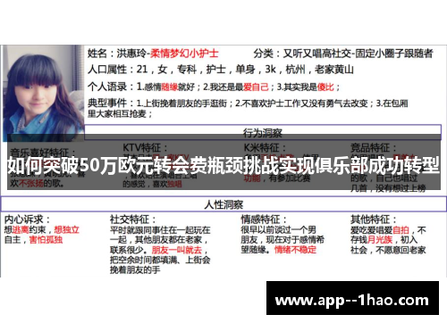 如何突破50万欧元转会费瓶颈挑战实现俱乐部成功转型